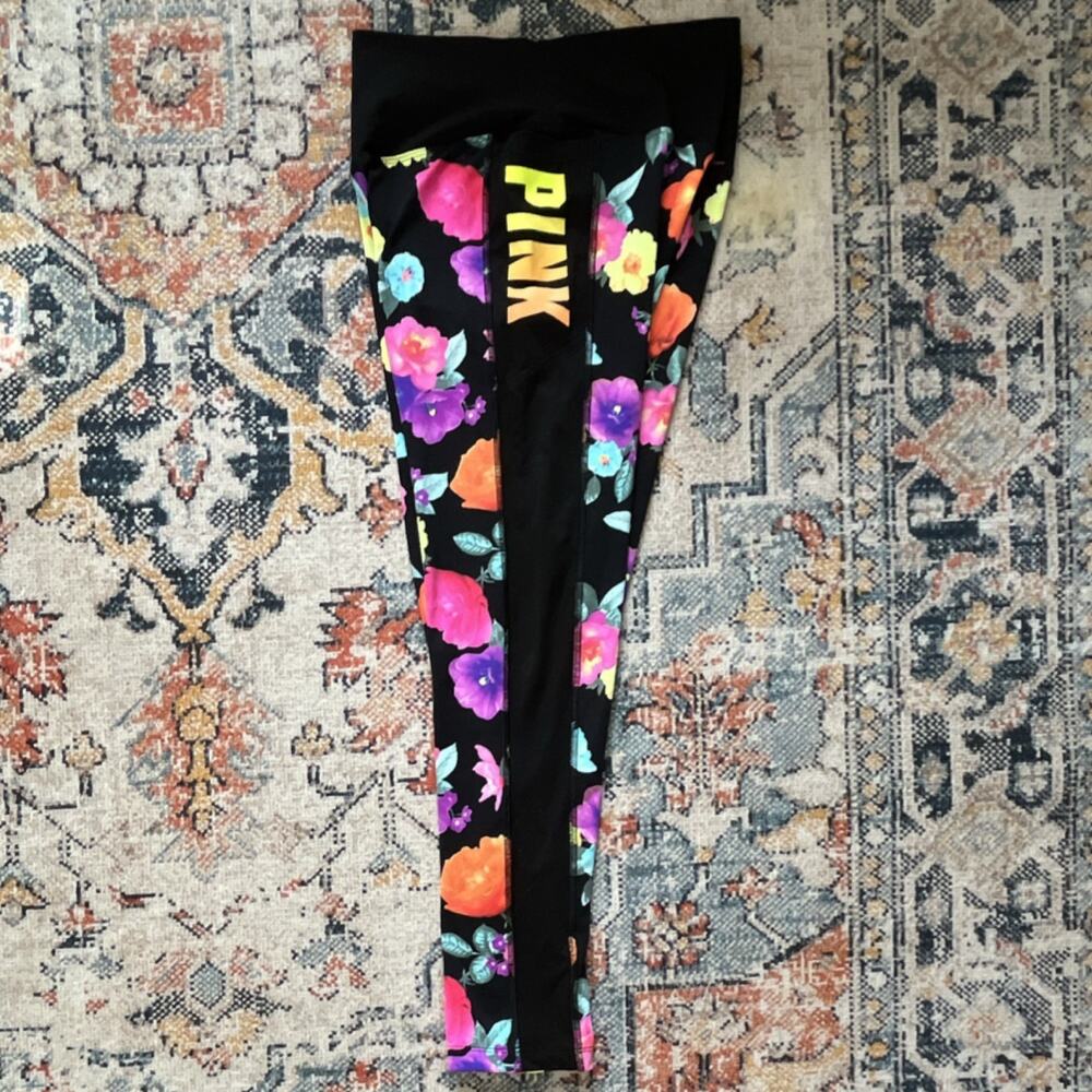 PINK Victoria’s Secret Ultimate Floral High Rise Ankle Leggings Women’s M
